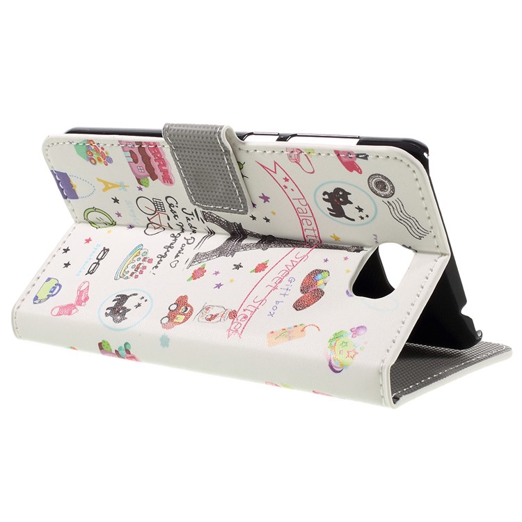 Diary Style Leather Wallet Stand Shell for Huawei Y5II / Y5 II - Palette Sweet Street-4