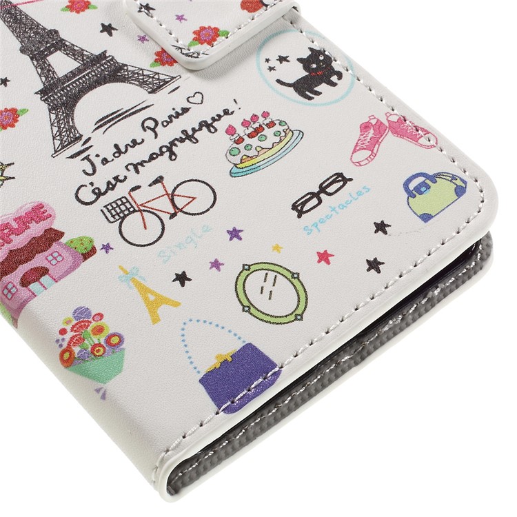 Diary Style Leather Wallet Stand Shell for Huawei Y5II / Y5 II - Palette Sweet Street-7
