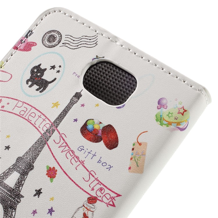 Diary Style Leather Wallet Stand Shell for Huawei Y5II / Y5 II - Palette Sweet Street-8