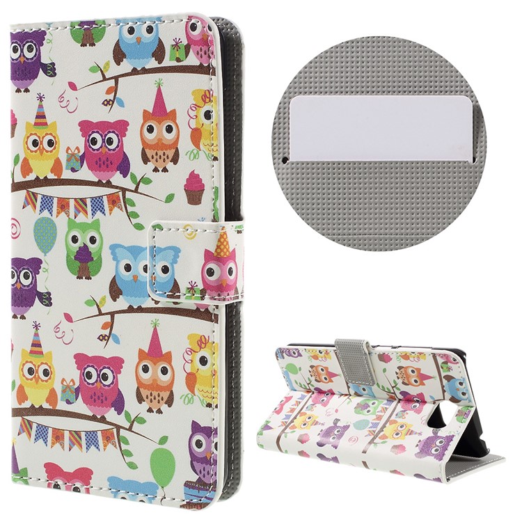Diary Style Wallet Leather Phone Case for Huawei Y5II / Y5 II - Adorable Owls-1