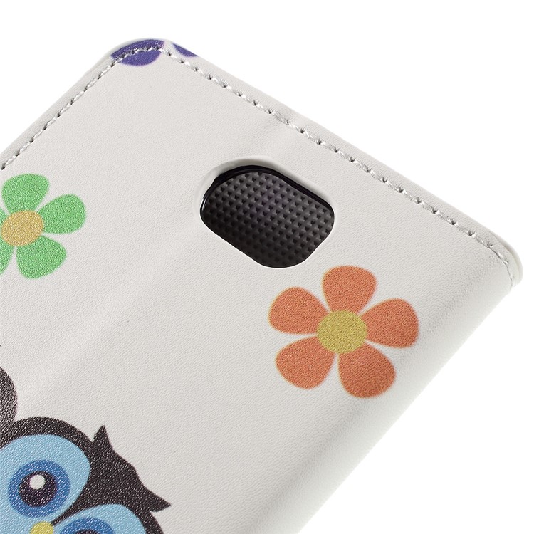 Stylish Patterned Leather Protector Cover for Huawei Y5II / Y5 II - Owl Couple-8