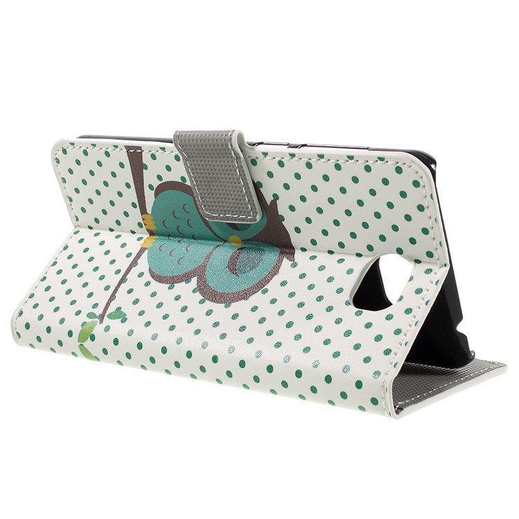 Stylish Illustration Leather Wallet Shell for Huawei Y5II / Y5 II - Dozing Owl-4