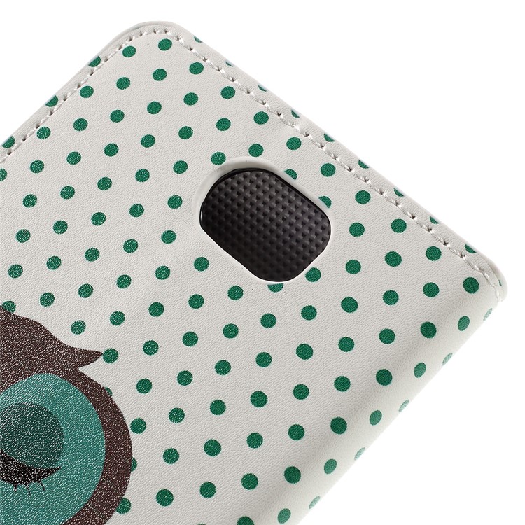 Stylish Illustration Leather Wallet Shell for Huawei Y5II / Y5 II - Dozing Owl-8