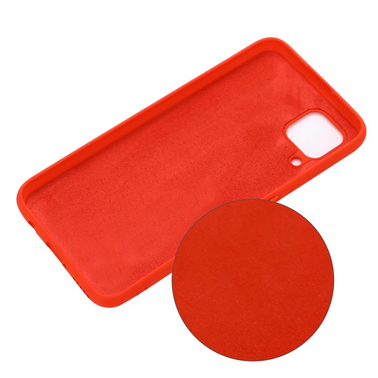 Capa de Telefone de Silicone Líquido à Prova de Choque Para Huawei Nova 6 SE/Nova 7i/P40 Lite - Vermelho