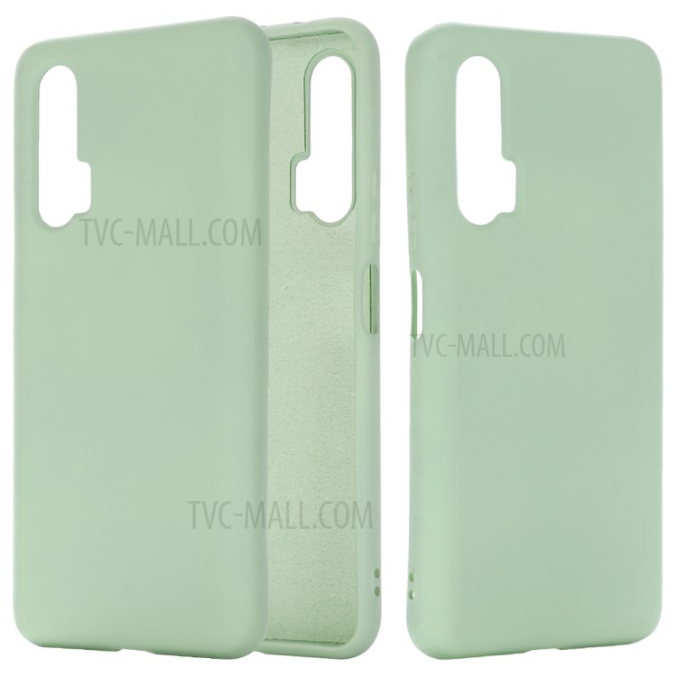 Shockproof Liquid Silicone Phone Case for Huawei nova 6 4G Version - Green-1