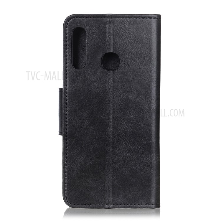 Crazy Horse PU Leather Wallet Cell Phone Cover for Huawei P40 lite E/Y7p - Black-7