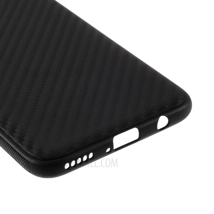 Fibra De Carbono Cubierta Del Teléfono Móvil TPU Flexible Para Huawei Nova 6 SE / P40 Lite / P40 Lite-4