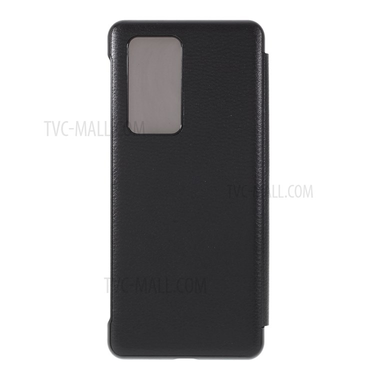 View Window Smart Leather Flip Case for Huawei P40 Pro - Black-3