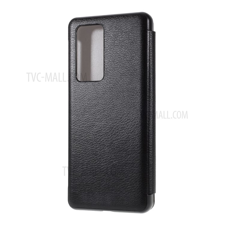 View Window Smart Leather Flip Case for Huawei P40 Pro - Black-4