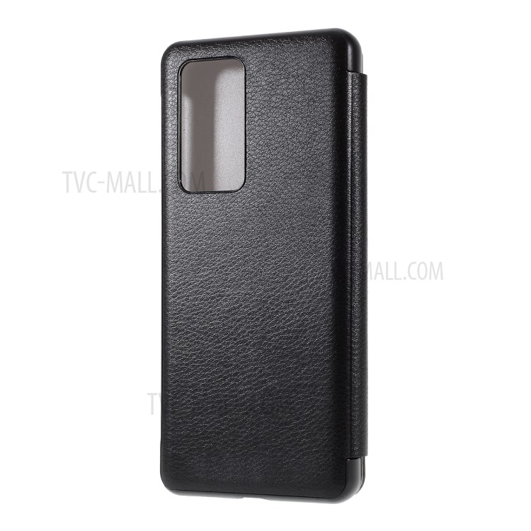 View Window Smart Leather Flip Case for Huawei P40 Pro - Black-4