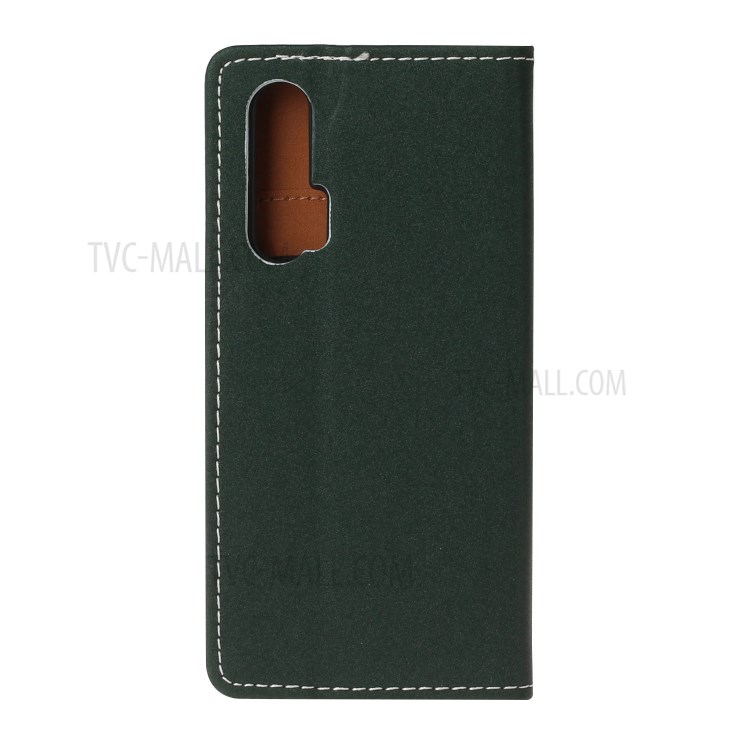 Pattern Printing PU Leather Card Slot TPU Case for Huawei Nova 6 4G Version  - Elephant-3