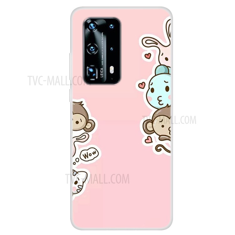 Pattern Printing TPU Shell Case for Huawei P40 Pro - Cartoon Animals-1