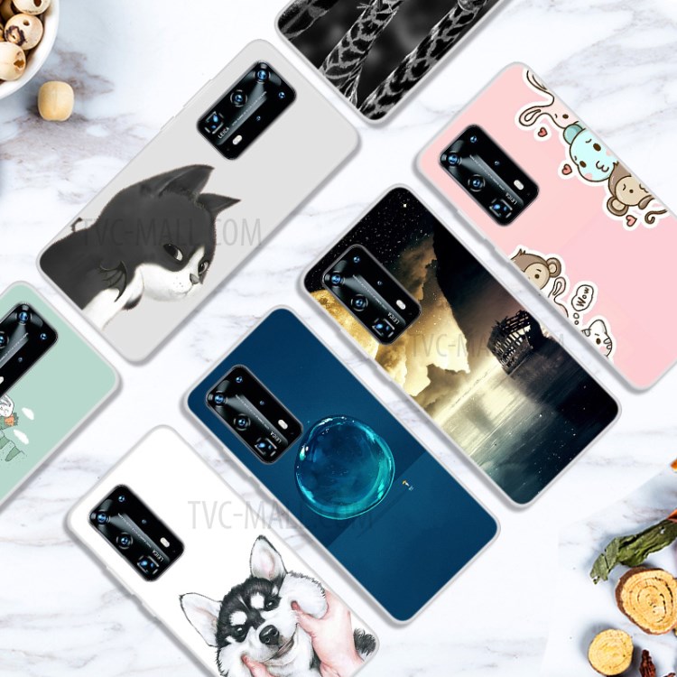 Pattern Printing TPU Shell Case for Huawei P40 Pro - Cartoon Animals-2