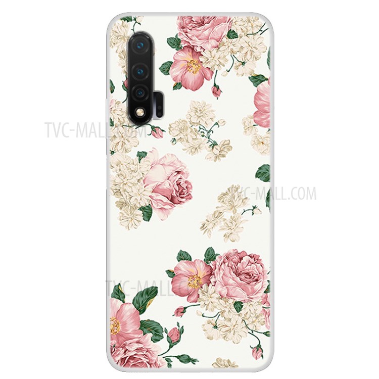 Soft Phone Case Pattern Printing TPU Back Cover for Huawei nova 6 5G Version - Pretty Flower-1