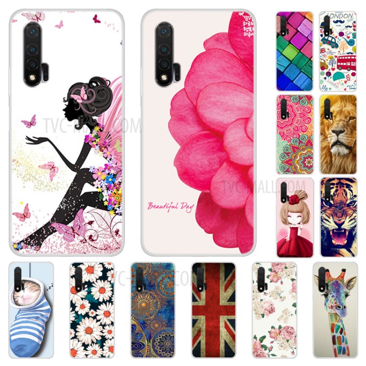 Soft Phone Case Pattern Printing TPU Back Cover for Huawei nova 6 5G Version - Pretty Flower-4