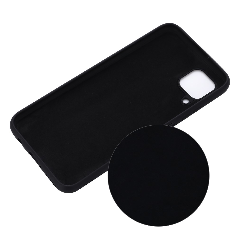 Liquid Silicone Stylish Case for Huawei P40 lite - Black-2