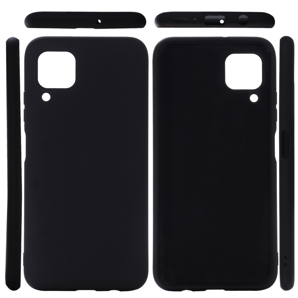 Liquid Silicone Stylish Case for Huawei P40 lite - Black-5