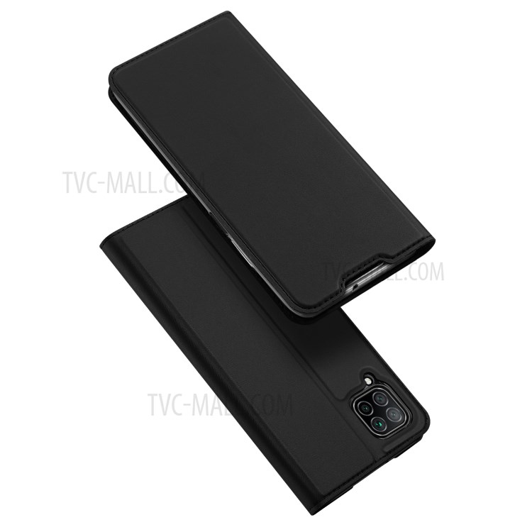 DUX DUCIS Skin Pro Series Leather Stand Case Protective Cover for Huawei P40 lite/nova 6 SE/Nova 7i - Black