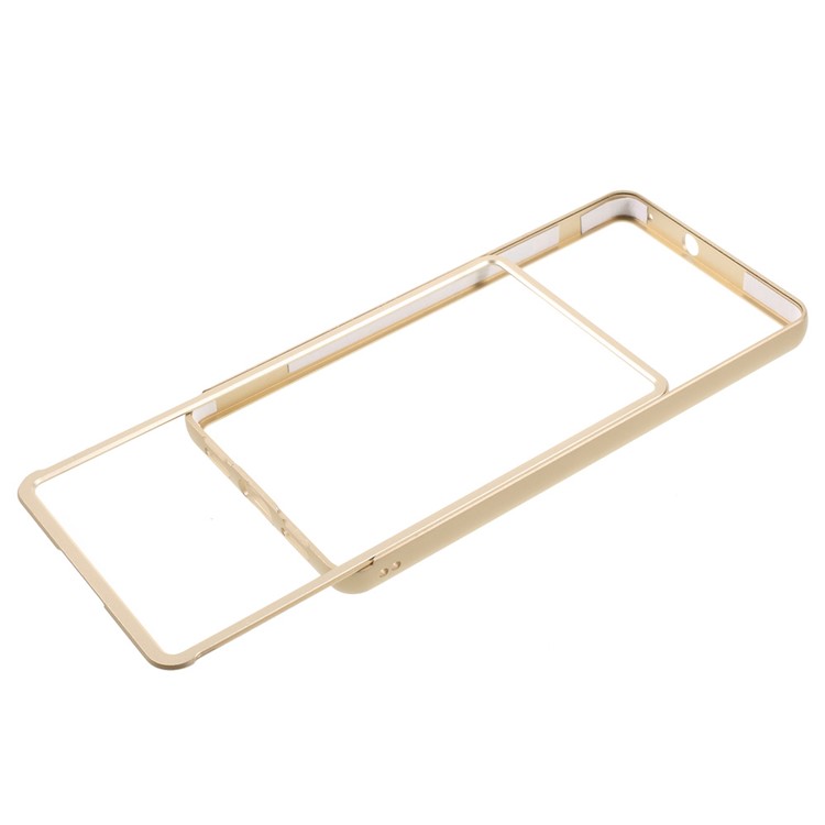 Push-pull Style Alloy Frame Protective Shell for Huawei P9 Lite/G9 Lite - Gold-4