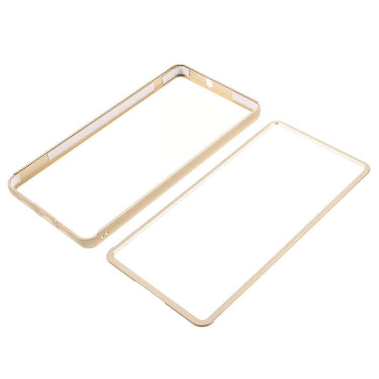 Push-pull Style Alloy Frame Protective Shell for Huawei P9 Lite/G9 Lite - Gold-5