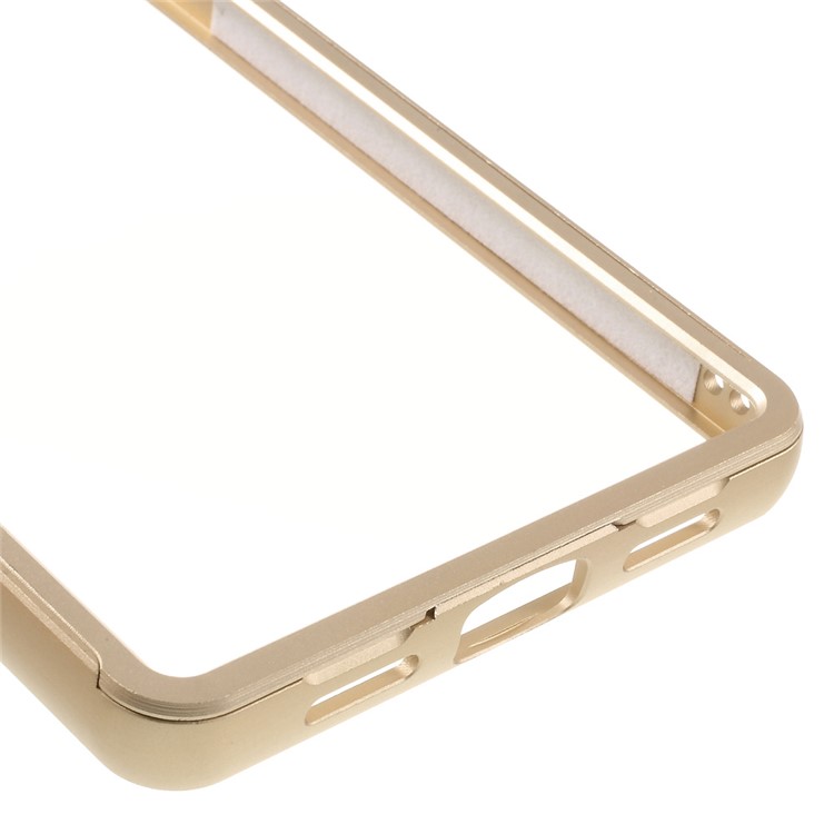 Push-pull Style Alloy Frame Protective Shell for Huawei P9 Lite/G9 Lite - Gold-7