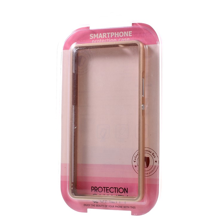 Push-pull Style Alloy Frame Protective Shell for Huawei P9 Lite/G9 Lite - Gold-8