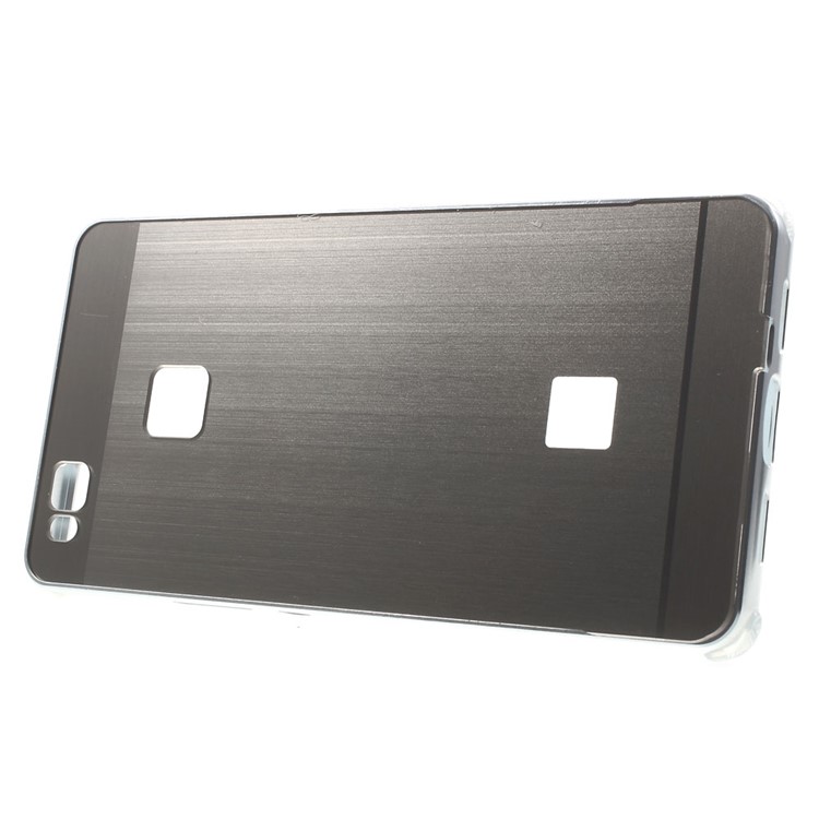 Aluminum Alloy Frame + Brushed Acrylic Back Case for Huawei P9 Lite - Silver-4