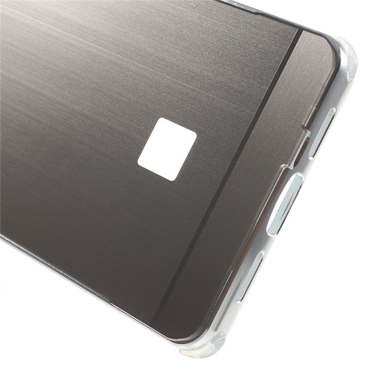 Aluminum Alloy Frame + Brushed Acrylic Back Case for Huawei P9 Lite - Silver-5