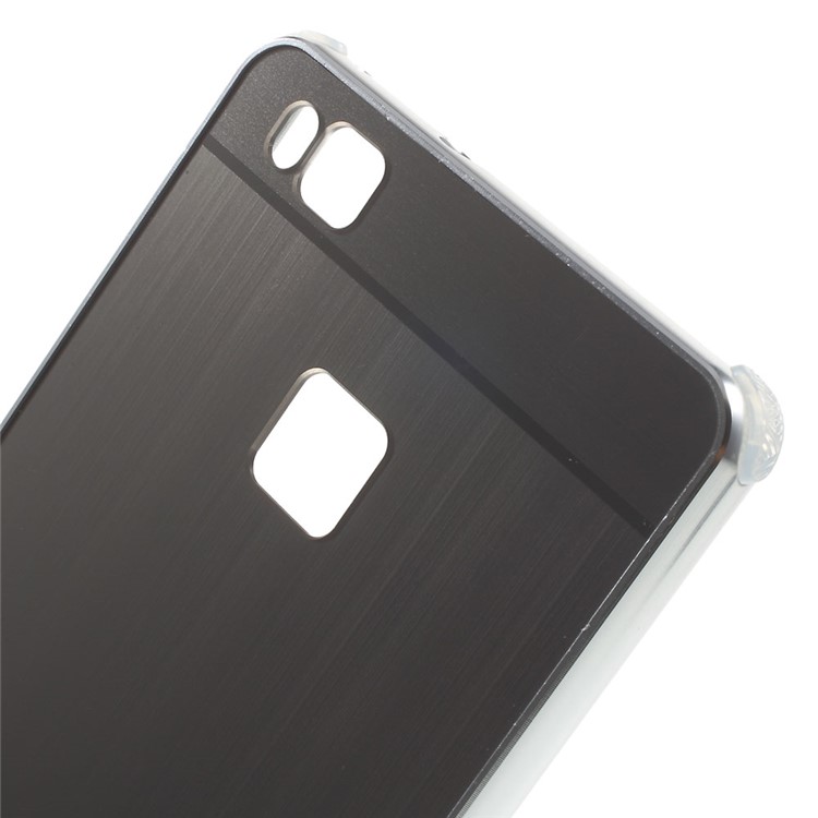 Aluminum Alloy Frame + Brushed Acrylic Back Case for Huawei P9 Lite - Silver-6