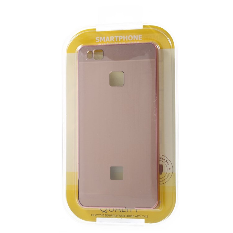 Aluminum Alloy Frame + Brushed Acrylic Back Cover for Huawei P9 Lite - Rose Gold-10