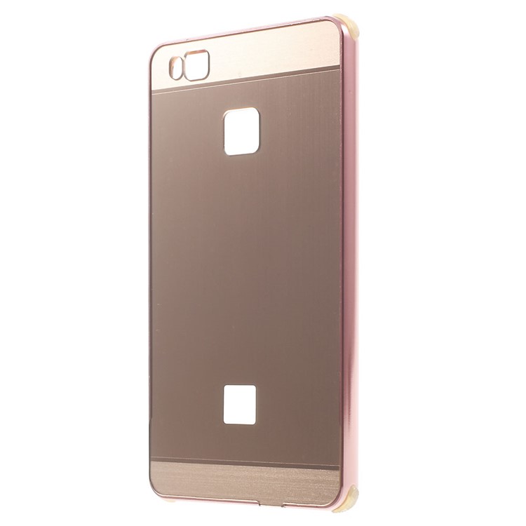 Aluminum Alloy Frame + Brushed Acrylic Back Cover for Huawei P9 Lite - Rose Gold-2