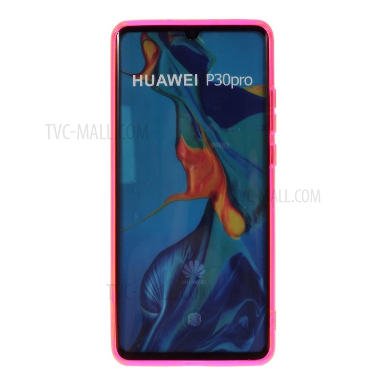 Iridescent TPU Phone Soft Protective Case Shell for Huawei P30 Pro - Rose-3