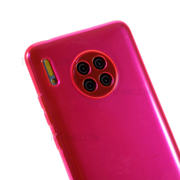 Iridescent TPU Phone Soft Covering Case for Huawei Mate 30 - Rose-4