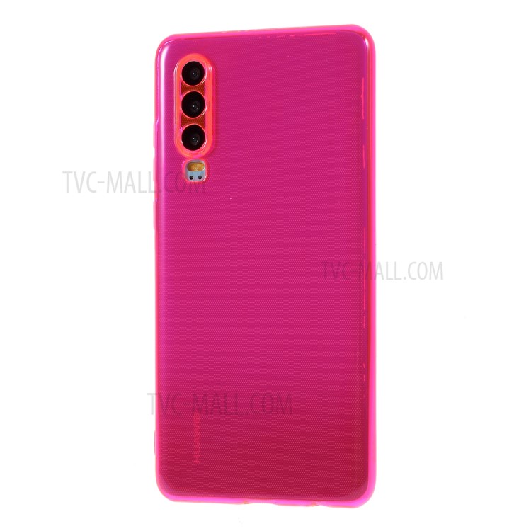 Iridescent TPU Phone Soft Case Phone Shell for Huawei P30 - Rose-2