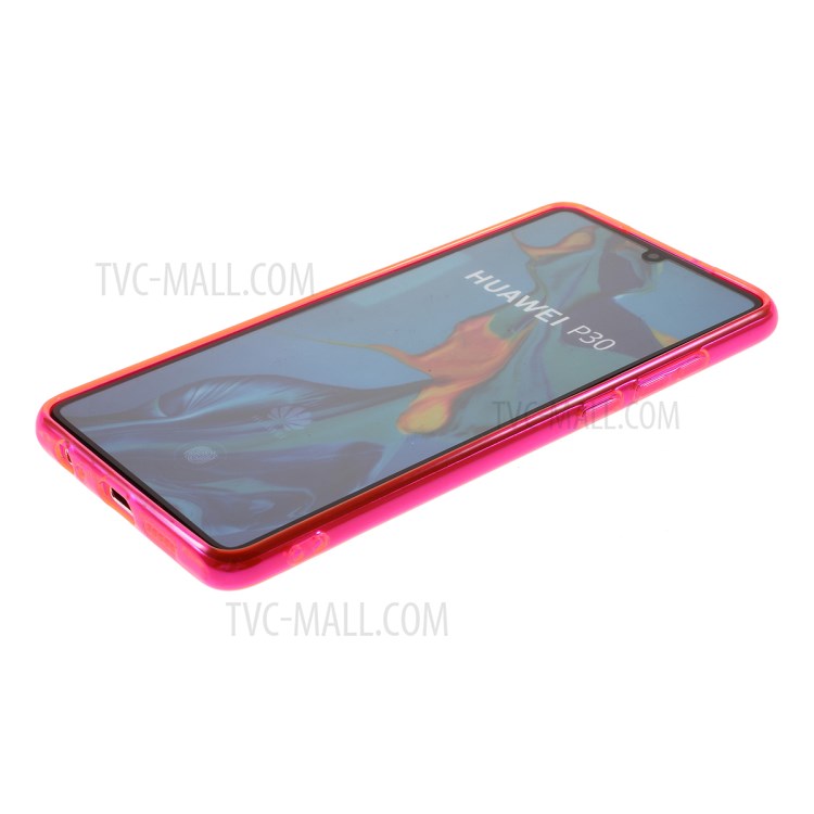 Iridescent TPU Phone Soft Case Phone Shell for Huawei P30 - Rose-5