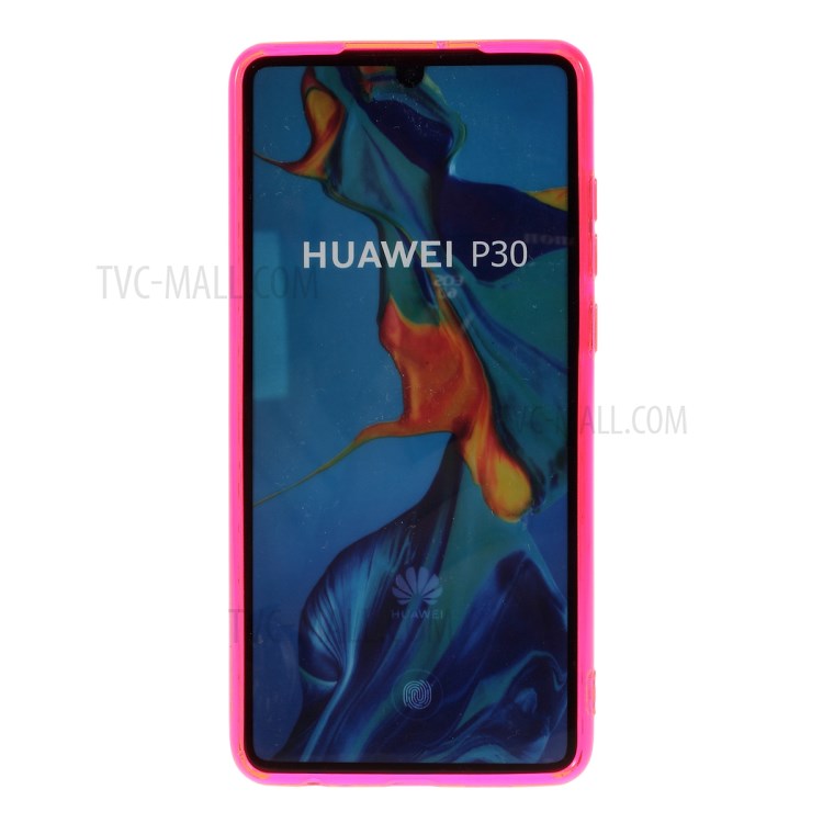 Iridescent TPU Phone Soft Case Phone Shell for Huawei P30 - Rose-7