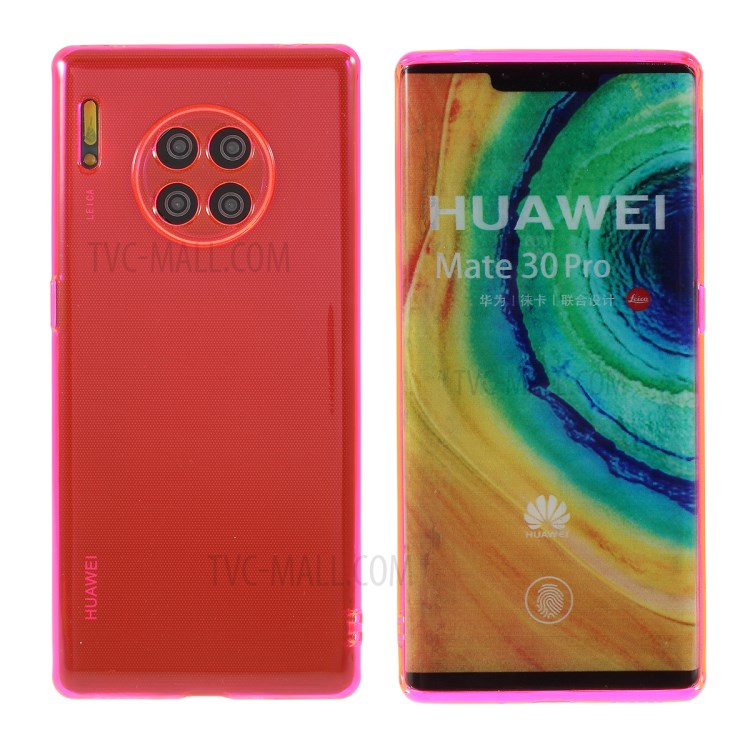 Iridescent TPU Phone Soft Cover for Huawei Mate 30 Pro - Rose-1