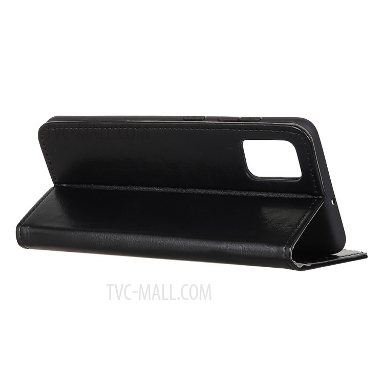 Crazy Horse Magnetic Leather Stand Case for Huawei Honor 30S - Black-3