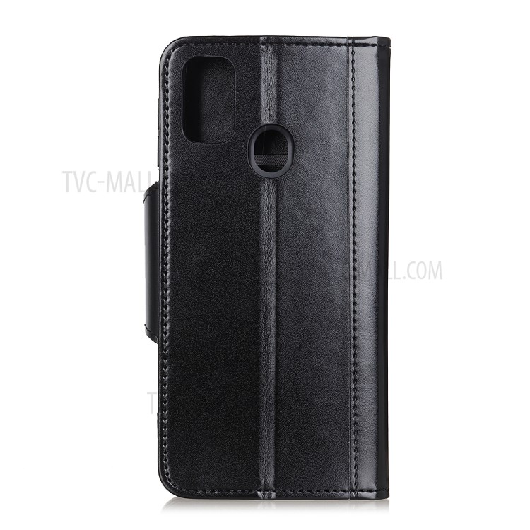 Wallet Stand Protective Leather Cell Phone Case for Honor Play 9A - Black-2