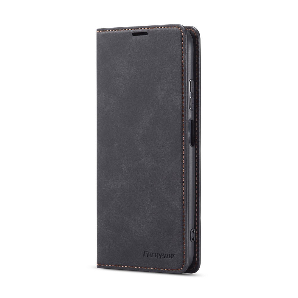 FORWENW Fantasy Series Silky Touch Leather Wallet Case for Huawei P40 lite/Nova 7i/nova 6 SE - Black-2