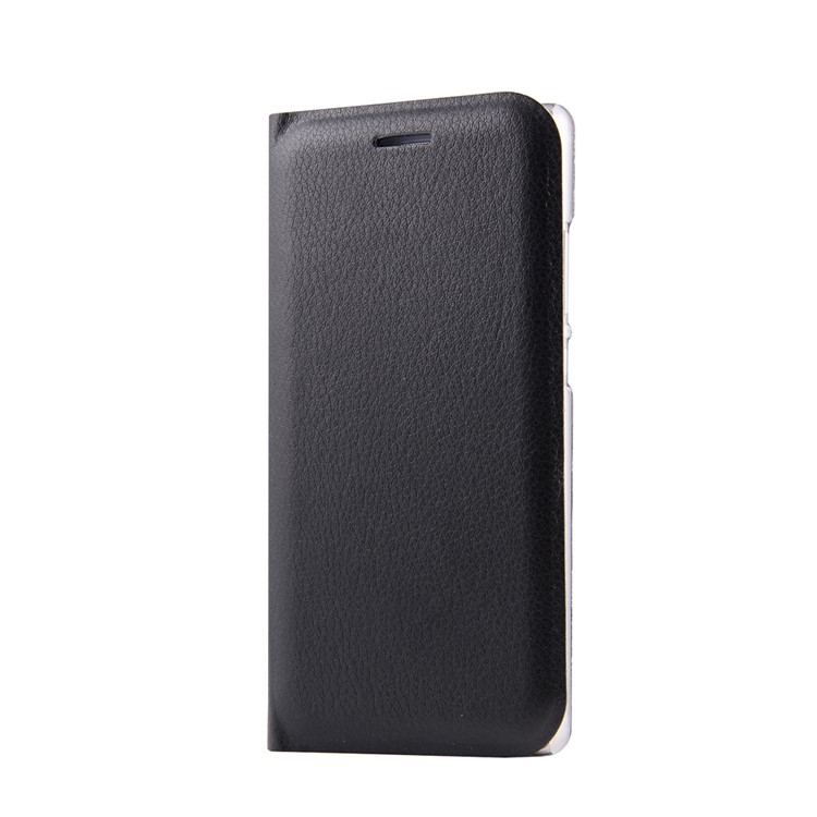 PU Leather Flip Case with Card Slot for Huawei P9 - Black-2