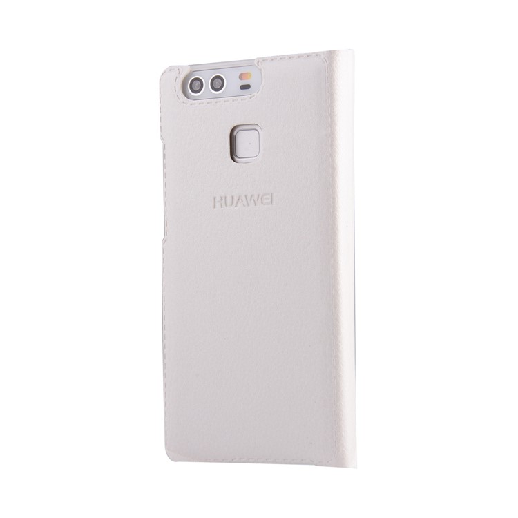 Flip Leather Cover with Card Slot for Huawei P9 - White-3