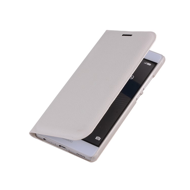 Flip Leather Cover with Card Slot for Huawei P9 - White-5