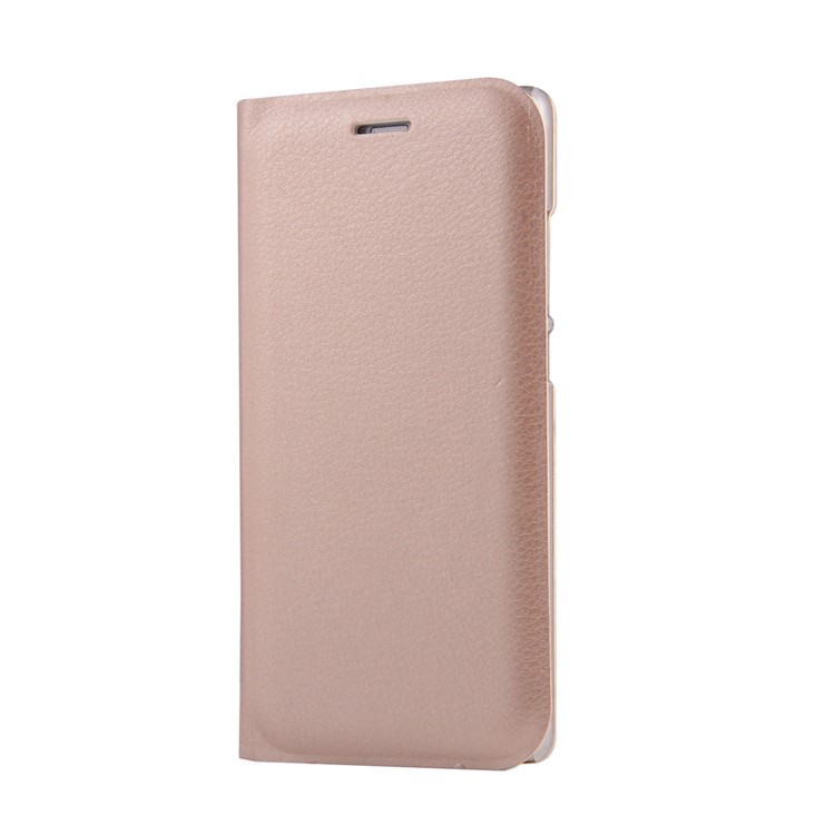Leather Flip Case Card Slot Cover for Huawei P9 - Gold-2