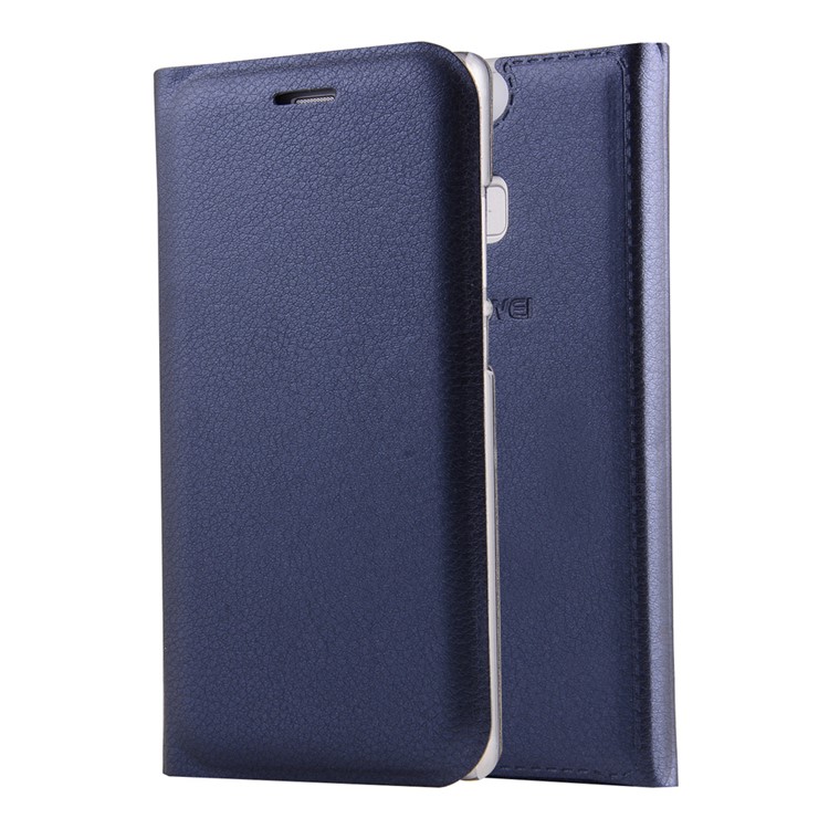 Leather Phone Case with Card Slot for Huawei P9 - Blue-1