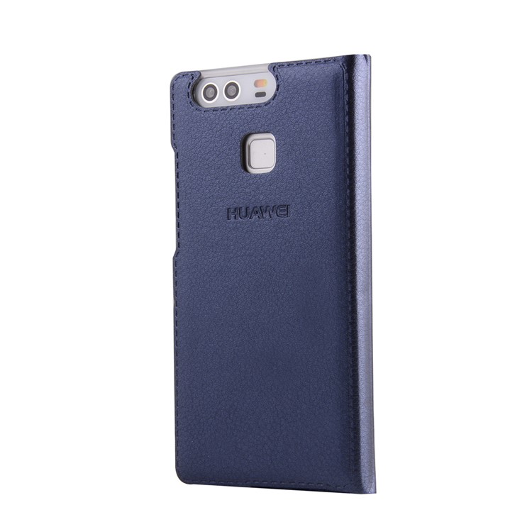 Leather Phone Case with Card Slot for Huawei P9 - Blue-3