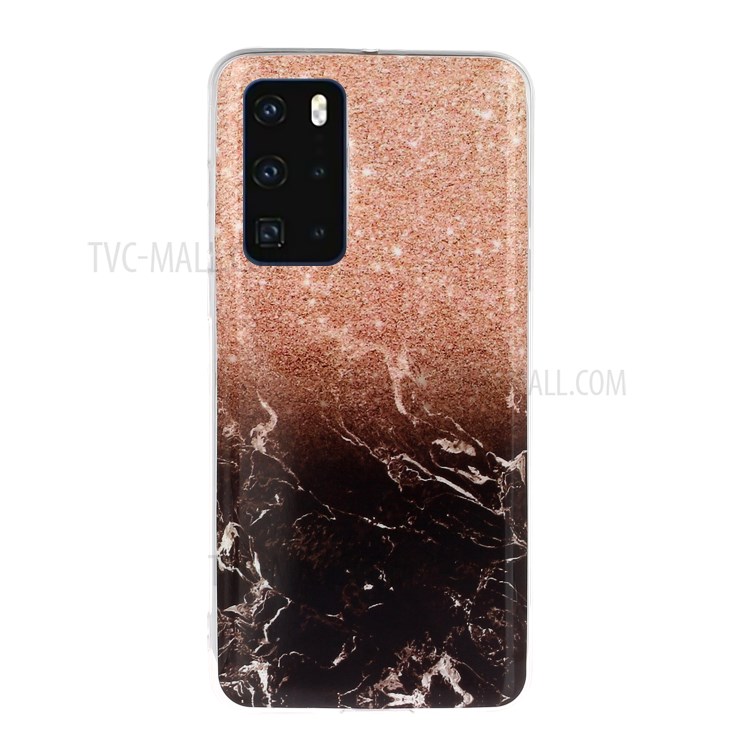 Marble Pattern Printing IMD TPU Phone Shell for Huawei P40 - Style A-1