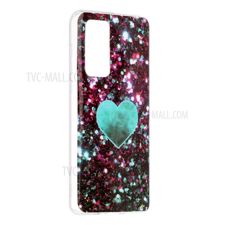 Marble Pattern IMD TPU Shell Phone Case for Huawei P40 - Style A-3