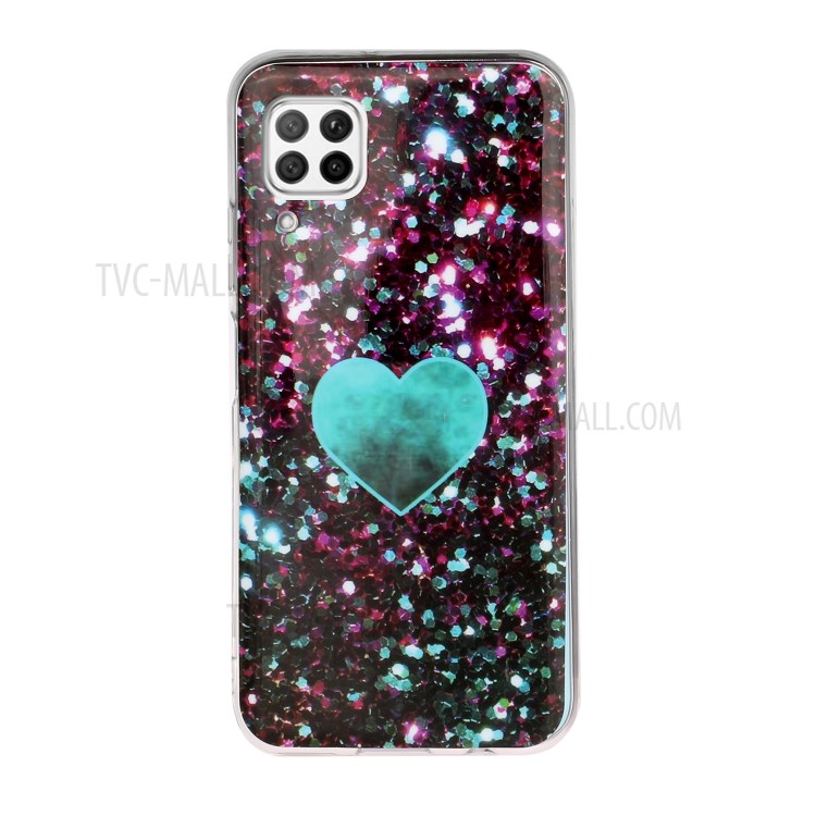 Marble Pattern IMD TPU Phone Case for Huawei P40 Lite / Nova 7i / Nova 6 SE - Heart-2