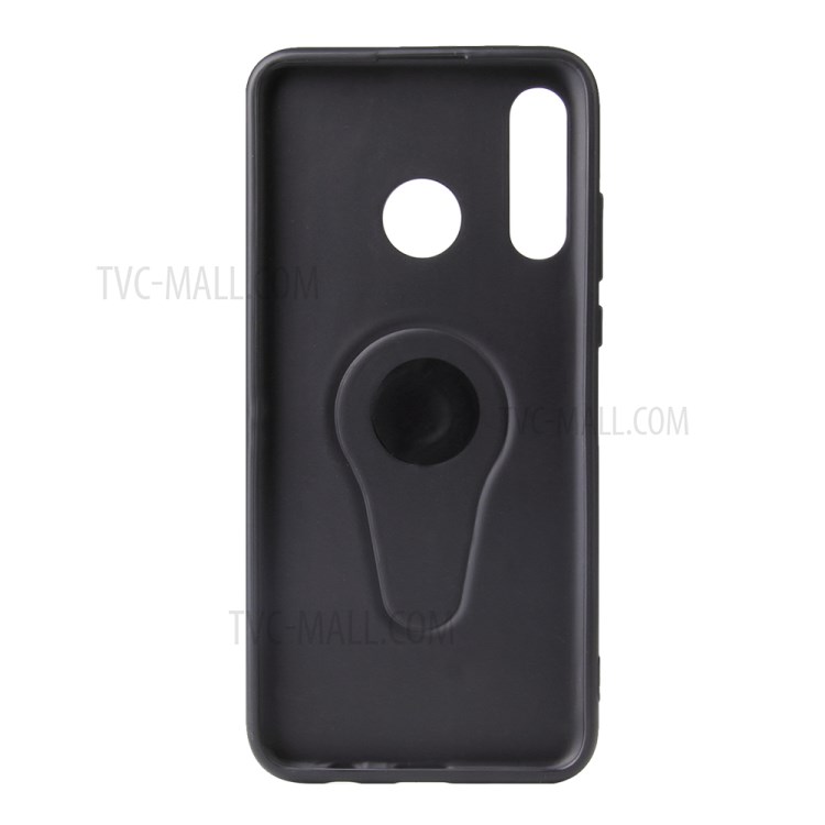 Finger Ring Air Outlet Kickstand PC + TPU Phone Case (Built-in Magnetic Metal Sheet) for Huawei P30 Lite / Nova 4e - Red-5